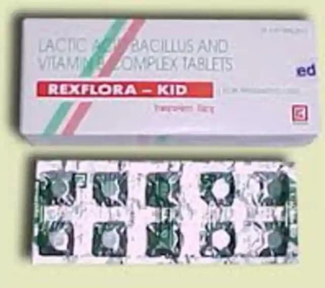 Rexflora Kid (1 Strip Of 10 tablets)