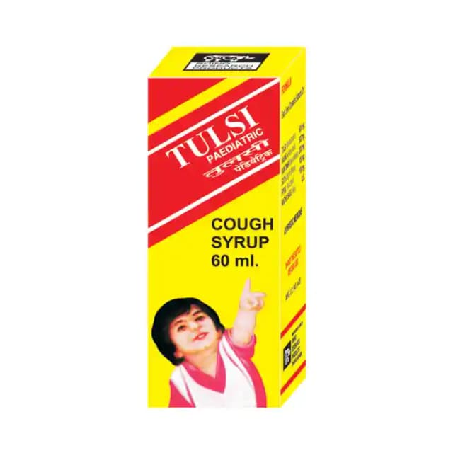 Rhino Tulsi Paediatric Cough Syrup (1 Bottle of 60 ml Syrup)