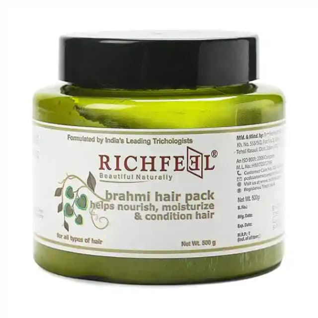 Richfeel Brahmi Hair Pack (1 Jar Of 500 gm Hair Mask)