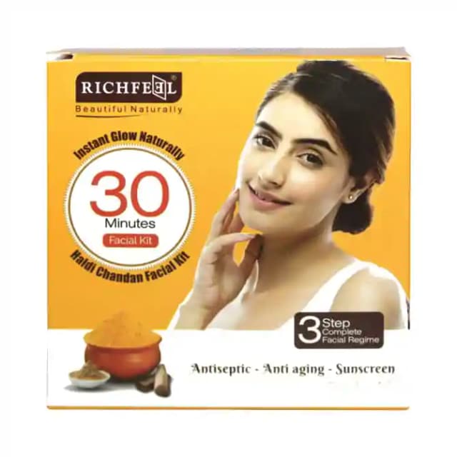 Richfeel Facial Kit Haldi Chandan (1 Box Of 1 Kit)