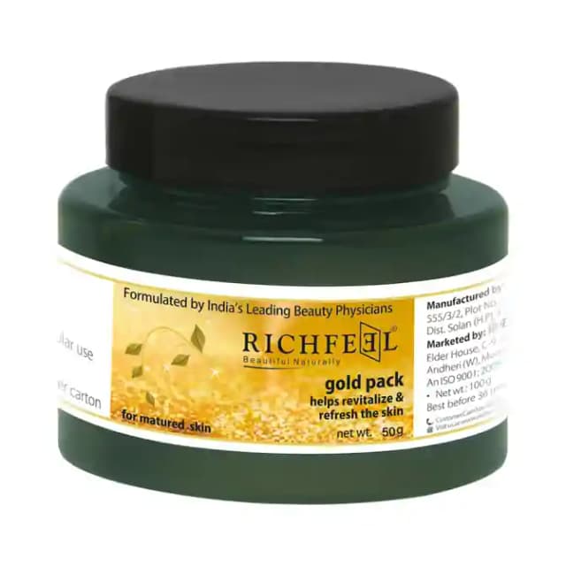Richfeel Pack Gold (1 Jar Of 50 gm Face Pack)