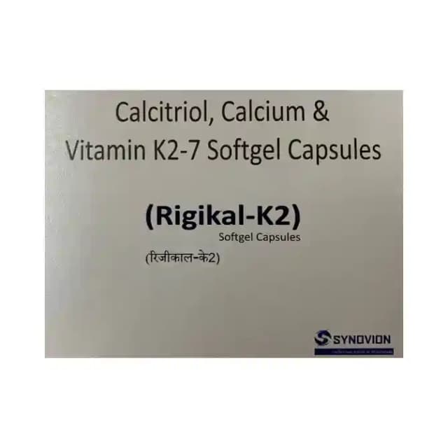 Rigikal K2 Softgel (1 Strip Of 10 soft gelatin capsules)