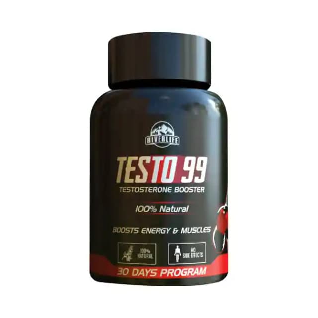 Riverlife Testo 99 (1 Bottle of 60 capsules)