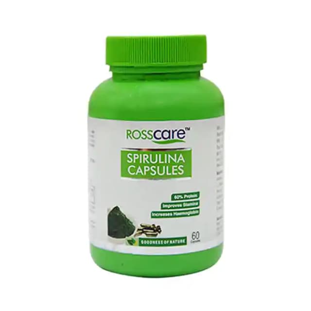 Rosscare Spirulina (1 Bottle of 60 capsules)