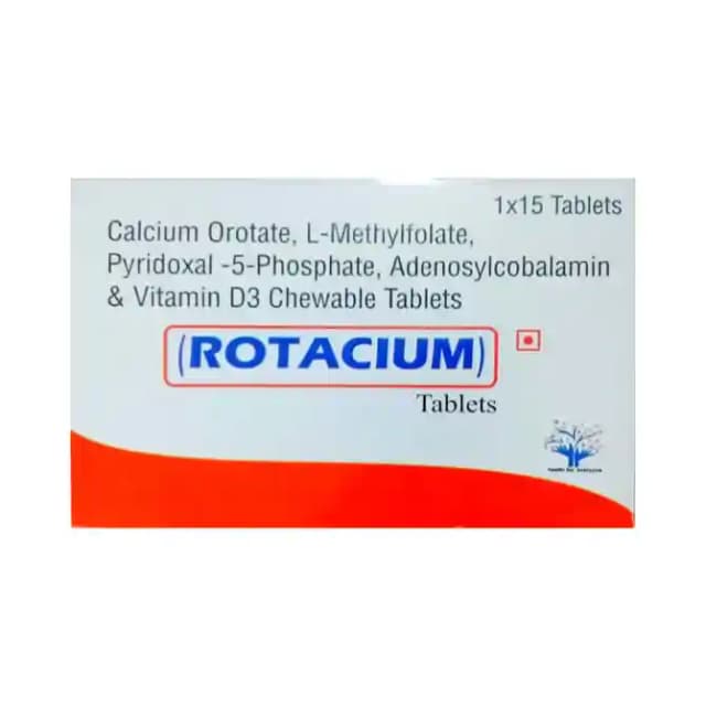 Rotacium Chewable (1 Strip Of 15 Chewable Tablets)
