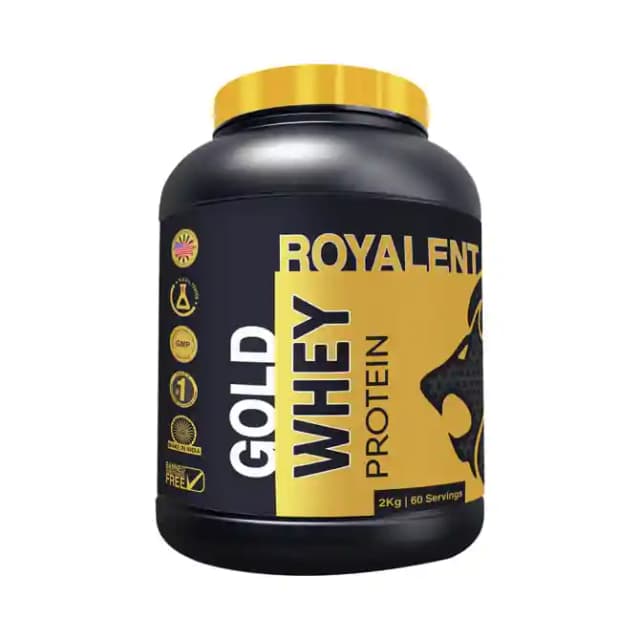 Royalent Gold Whey Protein Vanilla (1 Jar Of 2 kg Powder)