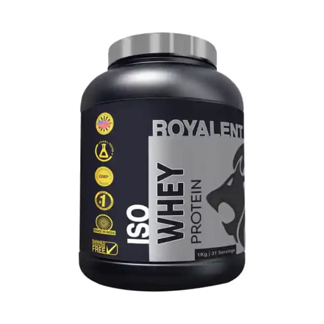 Royalent Iso Whey Protein Banana (1 Jar Of 1 kg Powder)