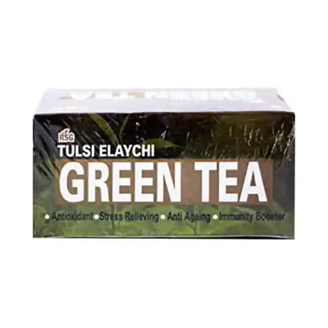 RSG Tulsi Elaychi Green Tea (1 Box Of 10 tea bags)