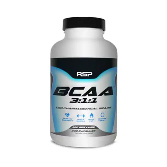 RSP Nutrition BCAA (1 Bottle of 200 capsules)