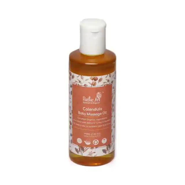 Rustic Art Calendula Baby Massage Oil (1 Bottle of 200 ml Oil)