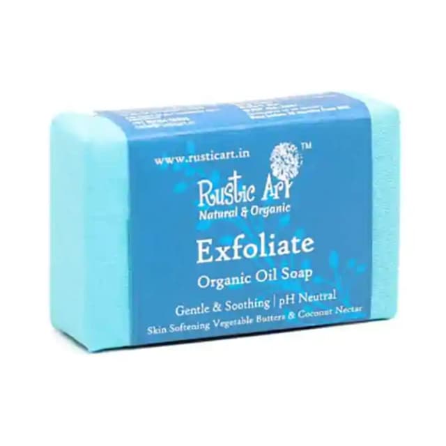 Rustic Art Organic Oil Soap Exfoliate (1 Packet Of 100 gm Soap)