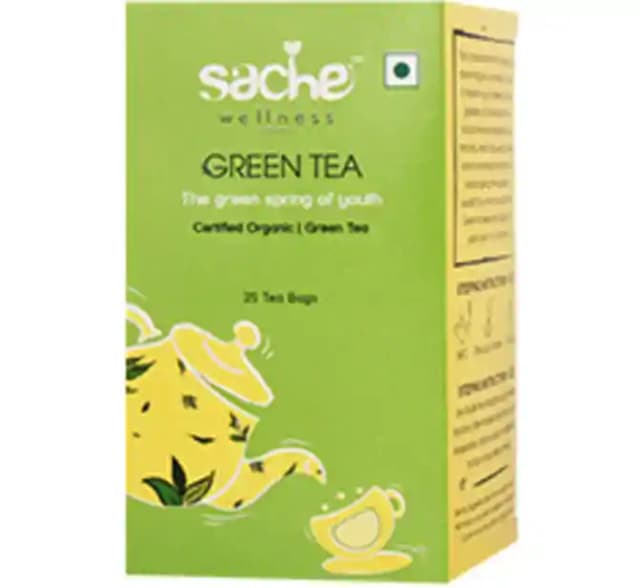 Sache Wellness Organic Green Tea Bag (1 Box Of 25 tea bags)
