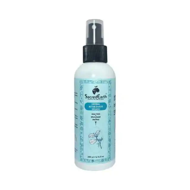 SacredEarth Herbal After Shave Splash (1 Pump Bottle of 200 ml Lotion)