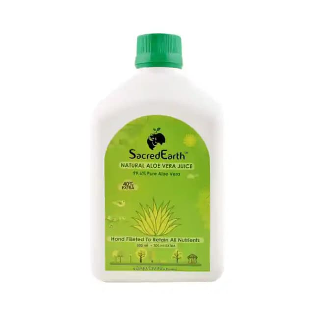 SacredEarth Natural Aloe Vera Juice (1 Bottle of 700 ml Juice)