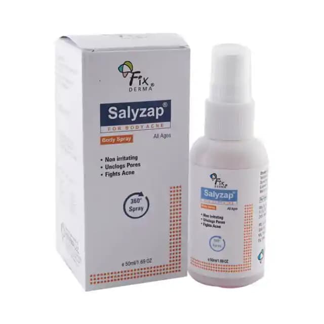 Salyzap Body Spray for Body Acne (1 Packet Of 50 ml Spray)