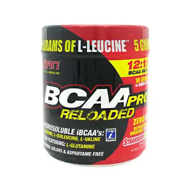 SAN BCAA PRO Reloaded Strawberry Kiwi (1 Box Of 0.25 lb Powder)