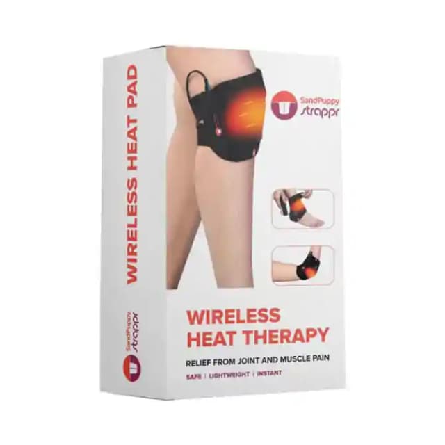 SandPuppy Strappr Wireless Heat Therapy Black (1 Packet Of 1 Unit)