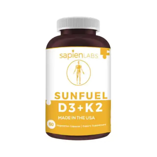 Sapien Body Sun Fuel D3+K2 (1 Bottle of 60 capsules)