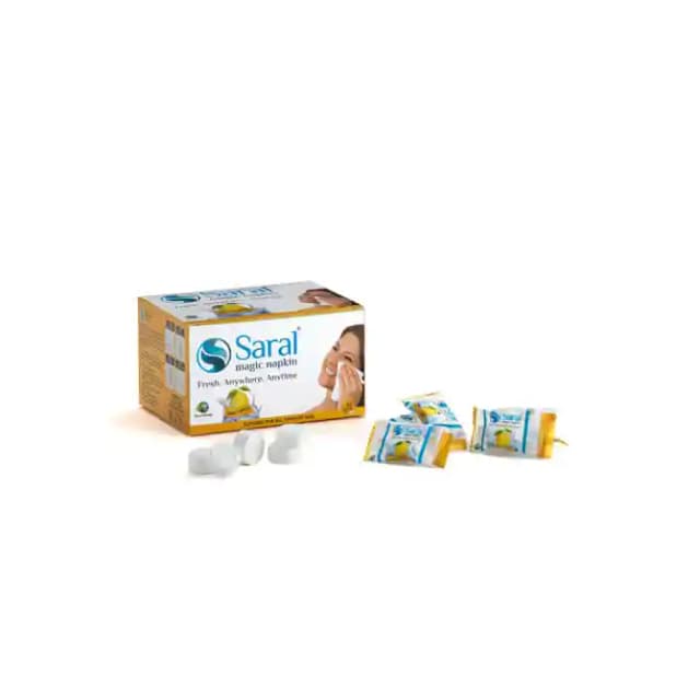 Saral Magic Napkin Lemon Fragrance (1 Packet Of 50 Tissues)