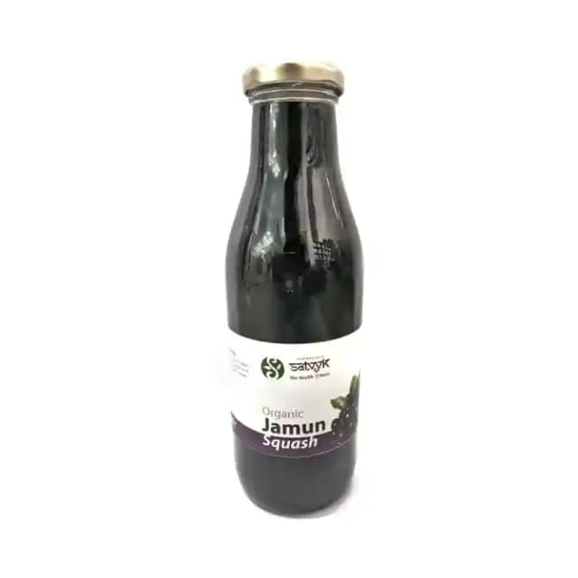 Satvyk Organic Jamun Squash (1 Bottle of 500 ml Liquid)