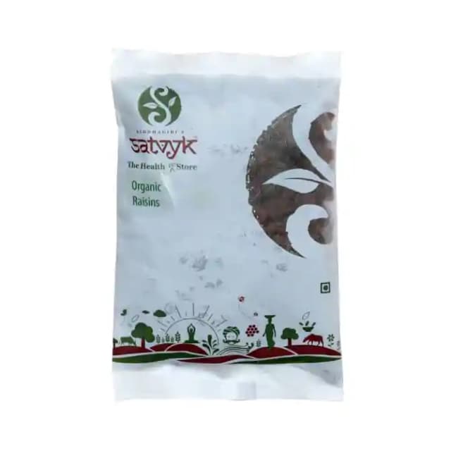 Satvyk Organic Raisins (1 Packet Of 200 gm Dry Fruits)