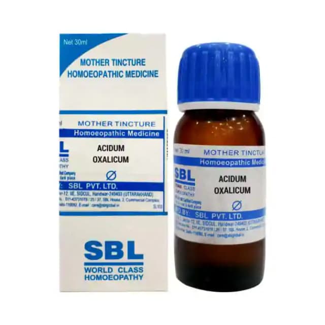 SBL Acidum Oxalicum Mother Tincture Q (1 Bottle of 30 ml Mother Tincture)