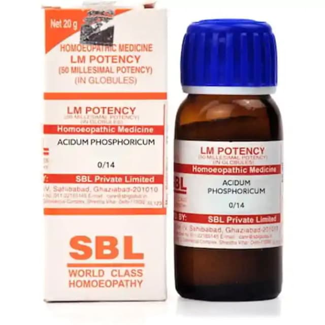 SBL Acidum Phosphoricum 0/14 LM (1 Bottle of 20 gm Globules)
