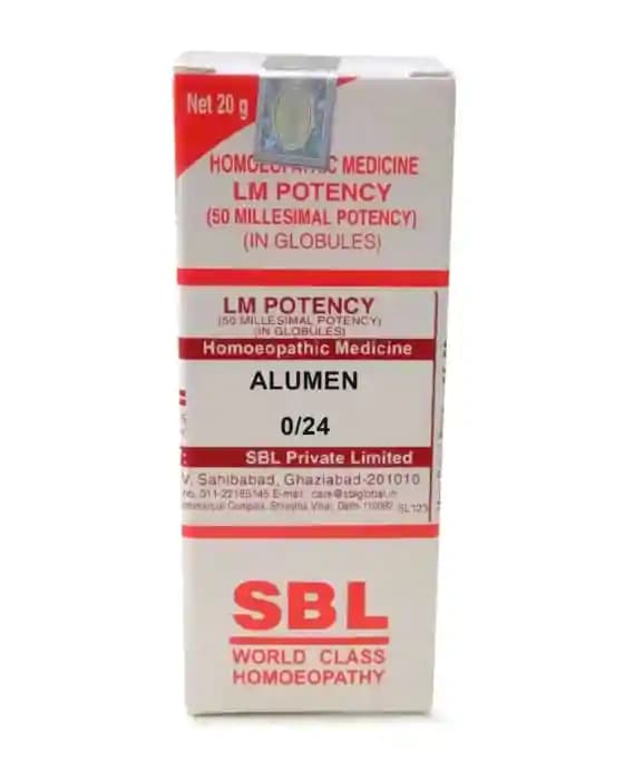 SBL Alumen 0/24 LM (1 Bottle of 20 gm Globules)