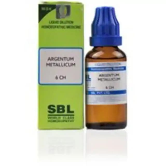 SBL Argentum Metallicum Dilution 6 CH (1 Bottle of 30 ml Dilution)
