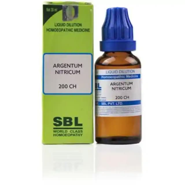 SBL Argentum Nitricum Dilution 200 CH (1 Bottle of 30 ml Dilution)