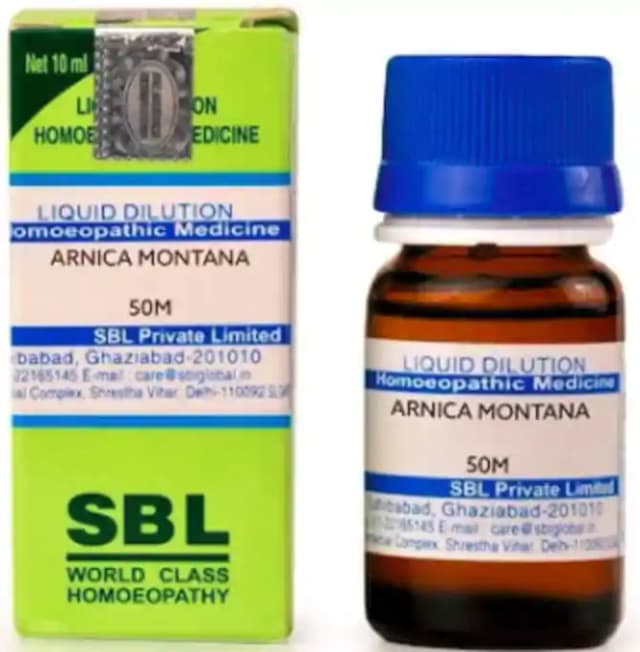 SBL Arnica Montana Dilution 50M CH (1 Bottle of 10 ml Dilution)