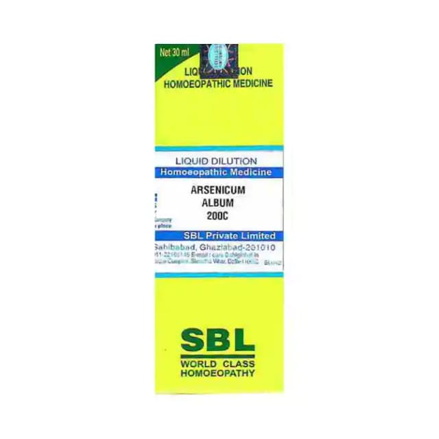 SBL Arsenicum Album Dilution 200 CH (1 Bottle of 30 ml Dilution)