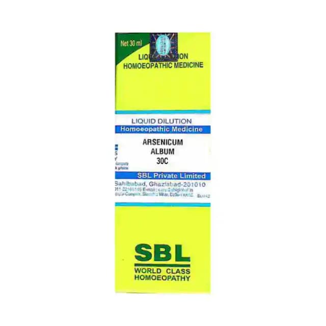 SBL Arsenicum Album Dilution 30 CH (1 Bottle of 30 ml Dilution)
