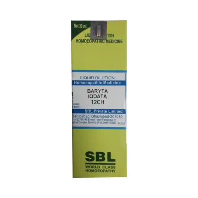 SBL Baryta Iodata Dilution 12 CH (1 Bottle of 30 ml Dilution)