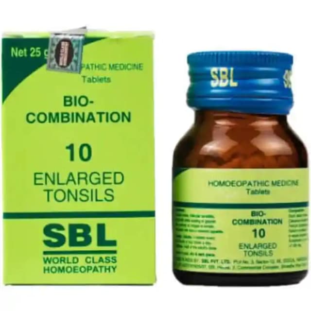 SBL Bio Combination 10 (1 Bottle of 25 gm Biocombination tablets)