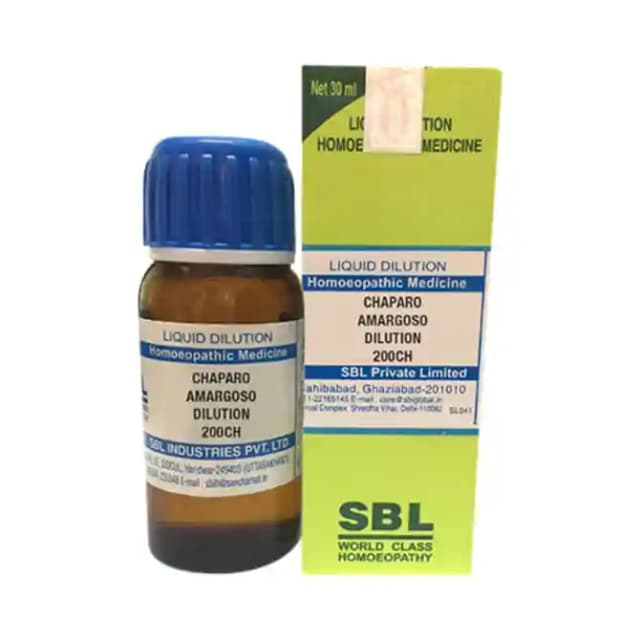 SBL Chaparo Amargoso Dilution 200 CH (1 Bottle of 30 ml Dilution)
