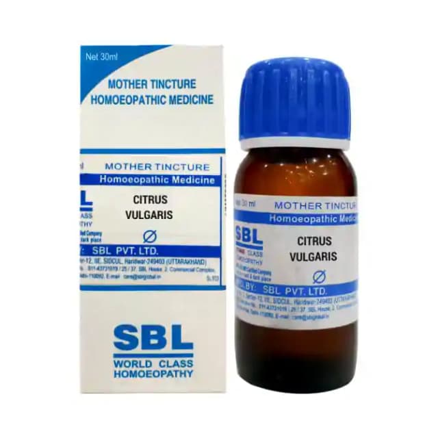 SBL Citrus Vulgaris Mother Tincture Q (1 Bottle of 30 ml Mother Tincture)