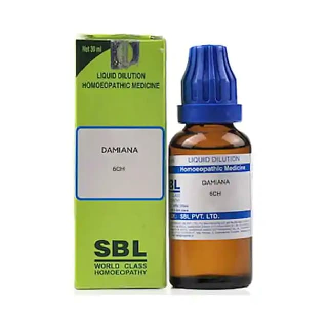 SBL Damiana Dilution 6 CH (1 Bottle of 30 ml Dilution)