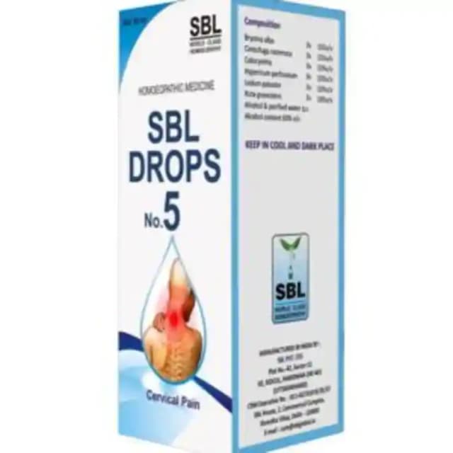 SBL Drops No. 5 (For Cervical Pain) (1 Bottle of 30 ml Drop)