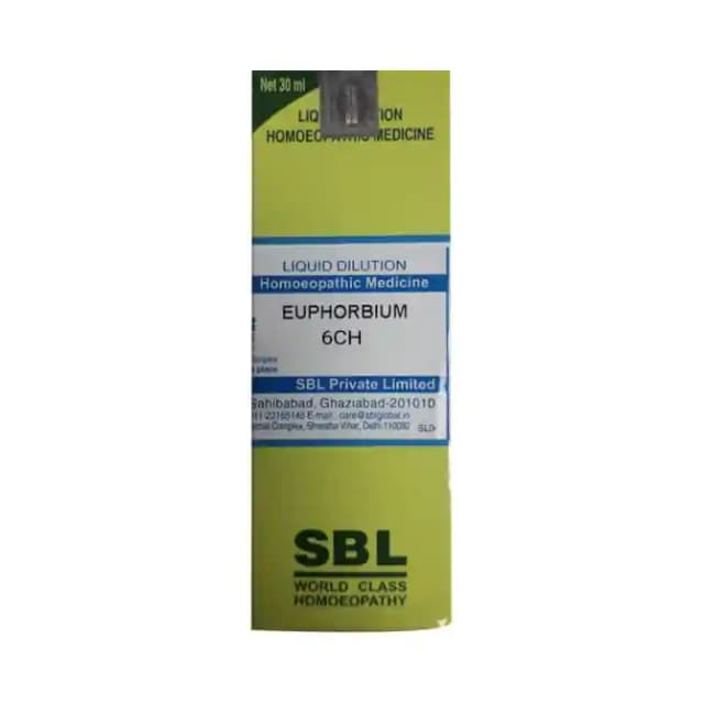 SBL Euphorbium Dilution 6 CH (1 Bottle of 30 ml Dilution)