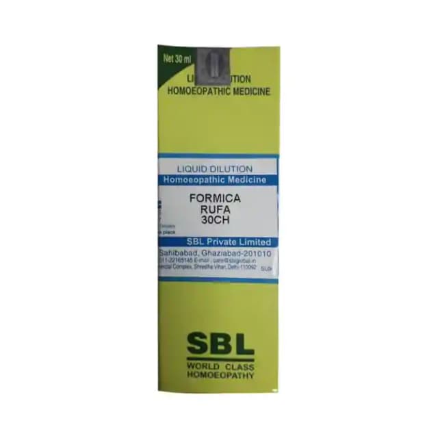 SBL Formica Rufa Dilution 30 CH (1 Bottle of 30 ml Dilution)