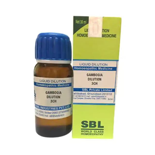 SBL Gambogia Dilution 3 CH (1 Bottle of 30 ml Dilution)