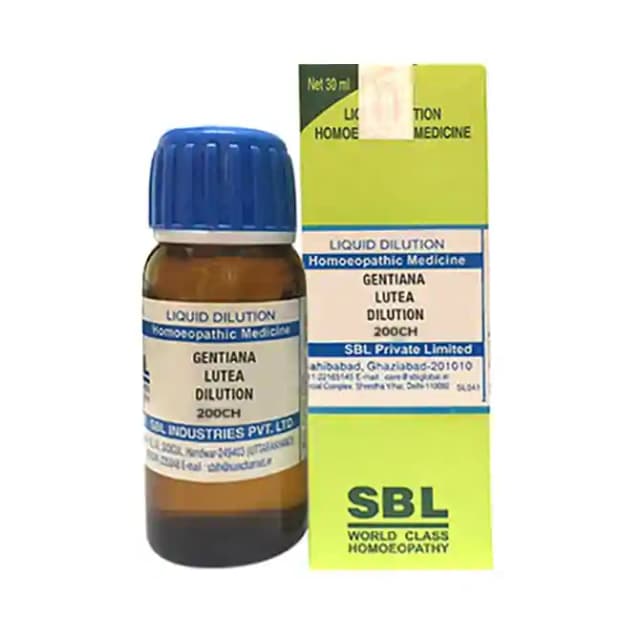 SBL Gentiana Lutea Dilution 200 CH (1 Bottle of 30 ml Dilution)
