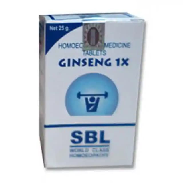 SBL Ginseng 1X (1 Bottle of 25 gm tablets)