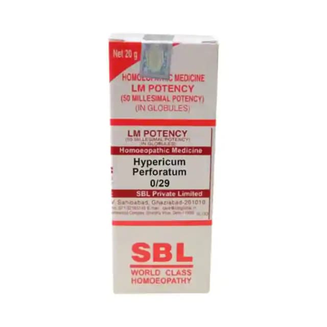 SBL Hypericum Perforatum 0/29 LM (1 Bottle of 20 gm Globules)