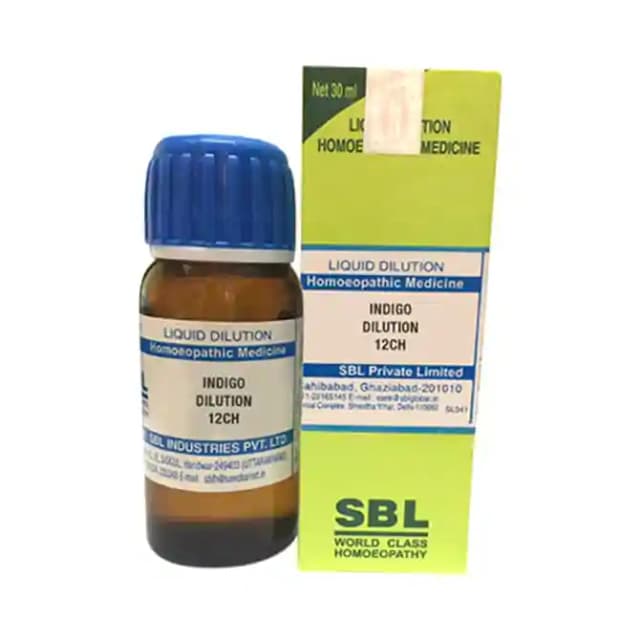 SBL Indigo Dilution 12 CH (1 Bottle of 30 ml Dilution)