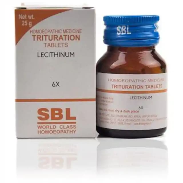 SBL Lecithinum Trituration 6X (1 Bottle of 25 gm Trituration tablets)