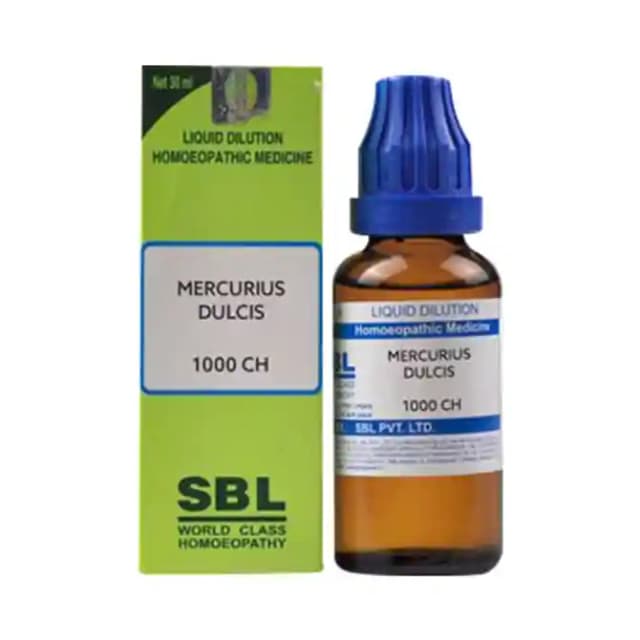 SBL Mercurius Dulcis Dilution 1000 CH (1 Bottle of 30 ml Dilution)