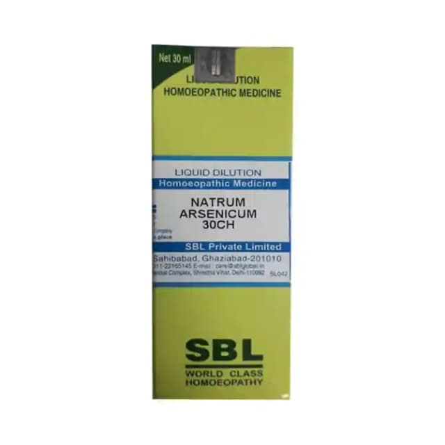 SBL Natrum Arsenicum Dilution 30 CH (1 Bottle of 30 ml Dilution)