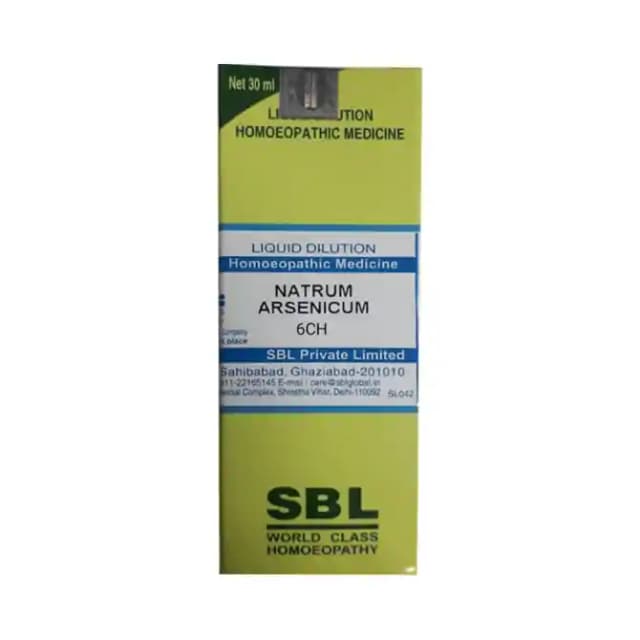 SBL Natrum Arsenicum Dilution 6 CH (1 Bottle of 30 ml Dilution)